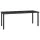  fekete polyrattan kerti étkezőasztal 180 x 70 x 73 cm