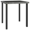  szürke polyrattan kerti étkezőasztal 70 x 70 x 73 cm