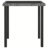  szürke polyrattan kerti étkezőasztal 70 x 70 x 73 cm