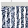  kék és fehér zsenília rovarfüggöny 90 x 200 cm