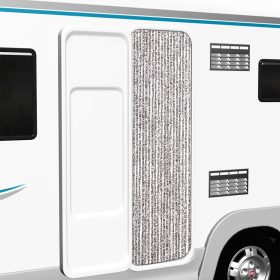  barna és bézs zsenília rovarfüggöny 56 x 200 cm