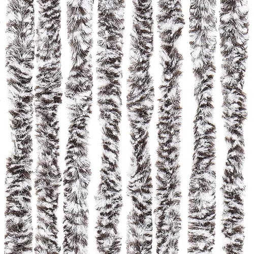  barna és bézs zsenília rovarfüggöny 90 x 200 cm