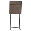  6 db barna polyrattan összecsukható bisztrószék