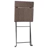  8 db barna polyrattan összecsukható bisztrószék