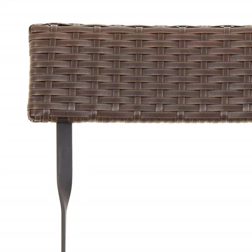  8 db barna polyrattan összecsukható bisztrószék