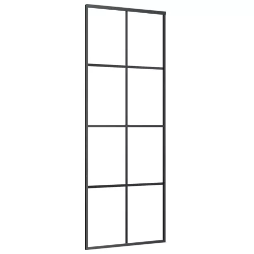  ESG üveg és alumínium tolóajtó fémszerelvény-szettel 76x205 cm