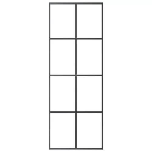  ESG üveg és alumínium tolóajtó fémszerelvény-szettel 76x205 cm