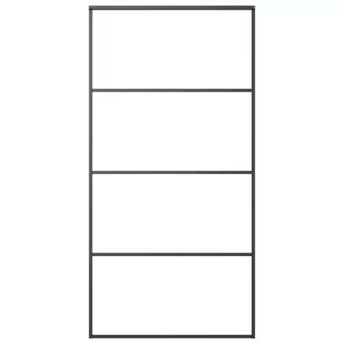  ESG üveg-alumínium tolóajtó fémszerelvény-szettel 102,5x205 cm