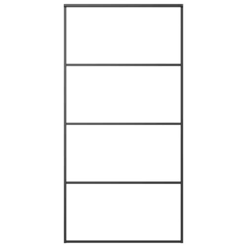  ESG üveg-alumínium tolóajtó fémszerelvény-szettel 102,5x205 cm