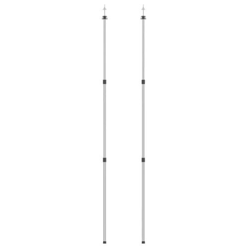 2 db teleszkópos alumínium ponyvaoszlop 102-260 cm
