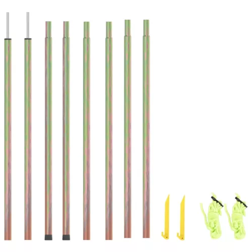  2 db horganyzott acél napvitorlaoszlop 200 cm