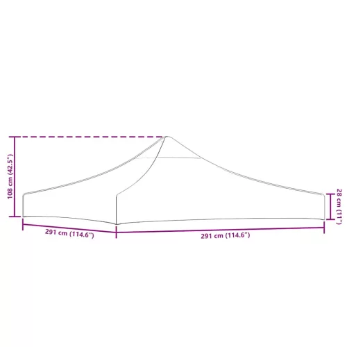  terrakotta tető partisátorhoz 3 x 3 m 270 g/m²