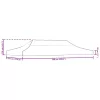  tópszínű tető partisátorhoz 6 x 3 m 270 g/m²
