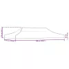  barna tető partisátorhoz 6 x 3 m 270 g/m²