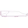  terrakotta tető partisátorhoz 6 x 3 m 270 g/m²