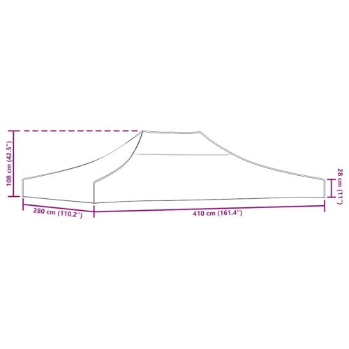  sárga tető partisátorhoz 4 x 3 m 270 g/m² 