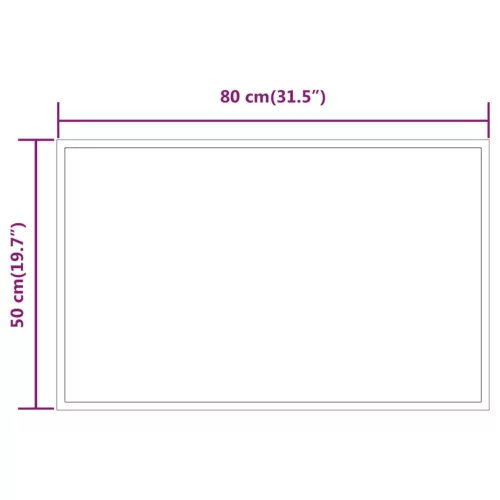  LED-es fürdőszobatükör 50x80 cm