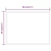  LED-es fürdőszobatükör 60x80 cm