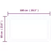  LED-es fürdőszobatükör 60x100 cm