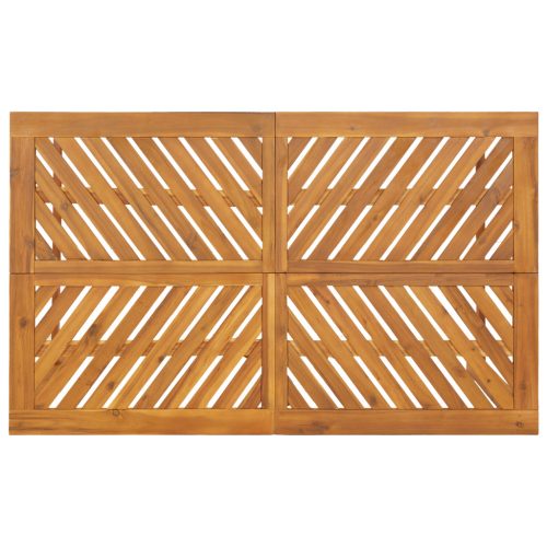  5 Részes Kert Étkező Szett Tömör Akácból