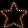  2 db meleg fehér karácsonyi csillagok 48 LED-del 56 cm