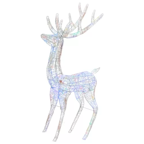  3 db színes XXL akril karácsonyi rénszarvas 250 LED 180 cm