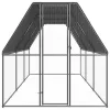  kültéri horganyzott acél tyúkól 2x6x2 m
