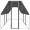  kültéri horganyzott acél tyúkól 2x8x2 m