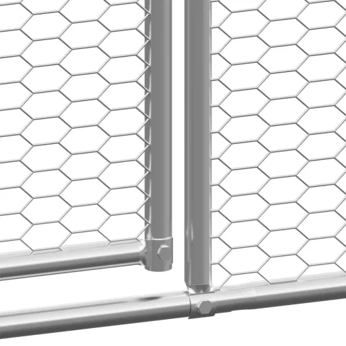  kültéri horganyzott acél tyúkól 2x8x2 m