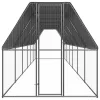  kültéri horganyzott acél tyúkól 2x12x2 m