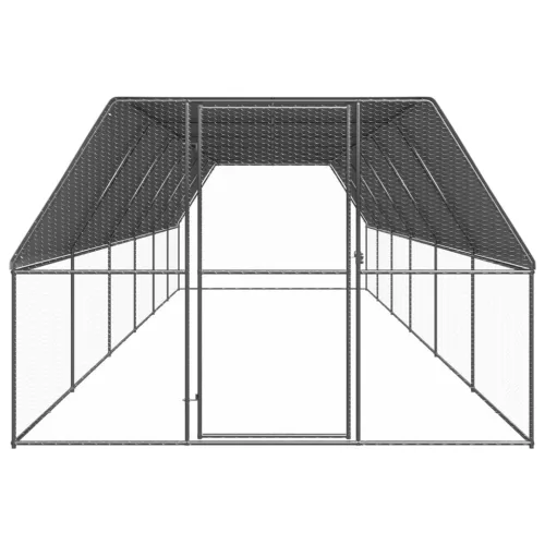  kültéri horganyzott acél tyúkól 3x12x2 m