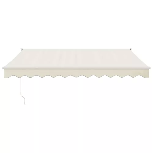  krémszínű szövet és alumínium behúzható napellenző 3 x 2,5 m