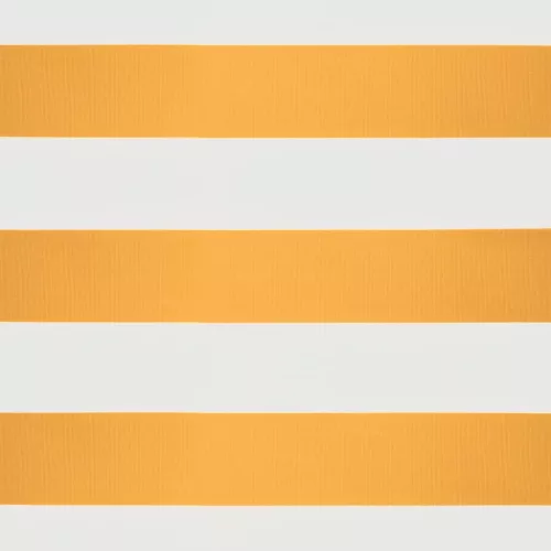  sárga-fehér szövet és alumínium behúzható napellenző 3 x 2,5 m