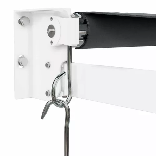  antracit szövet és alumínium behúzható napellenző 3,5 x 2,5 m