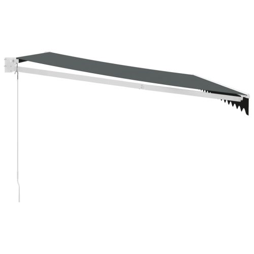  antracit szövet és alumínium behúzható napellenző 4 x 3 m