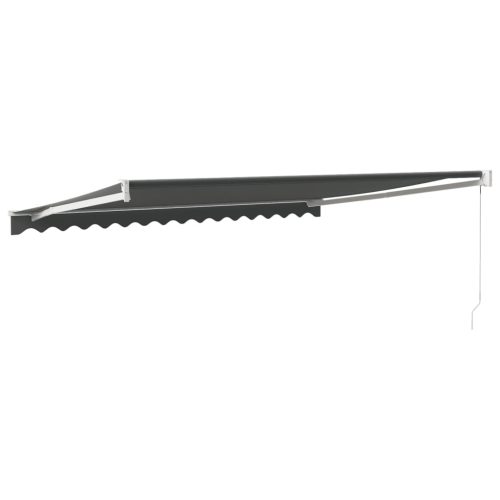  antracit szövet és alumínium behúzható napellenző 4 x 3 m