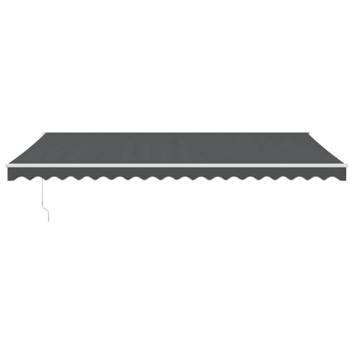  antracit szövet és alumínium behúzható napellenző 5 x 3 m