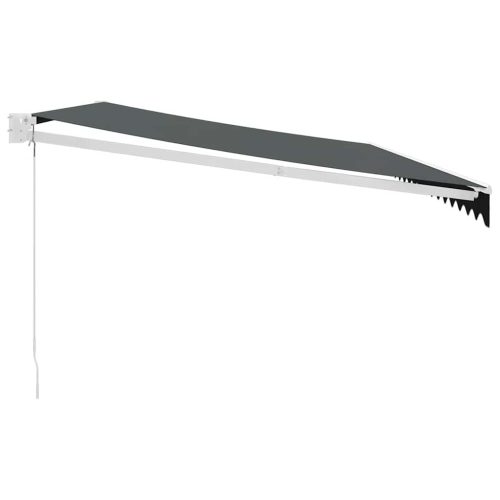  antracit szövet és alumínium behúzható napellenző 5 x 3 m