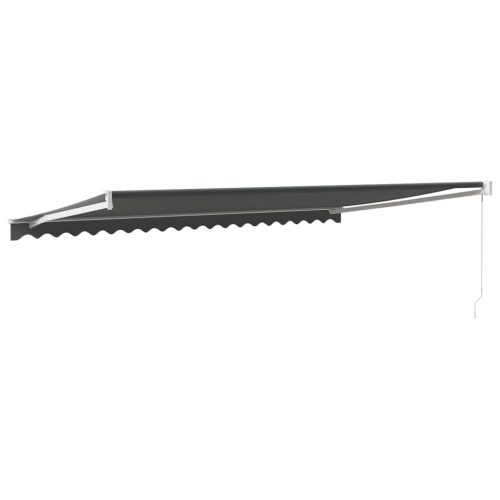  antracit szövet és alumínium behúzható napellenző 5 x 3 m