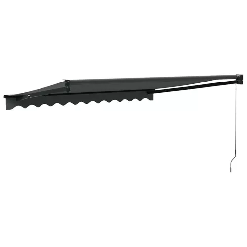  antracit szövet és alumínium behúzható napellenző 3 x 2,5 m