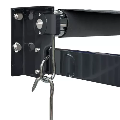  antracit szövet és alumínium behúzható napellenző 3 x 2,5 m