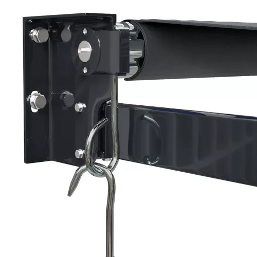  antracit szövet és alumínium behúzható napellenző 4,5 x 3 m