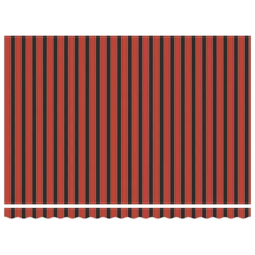  narancs-barna szövet és alumínium behúzható napellenző 4,5x3 m