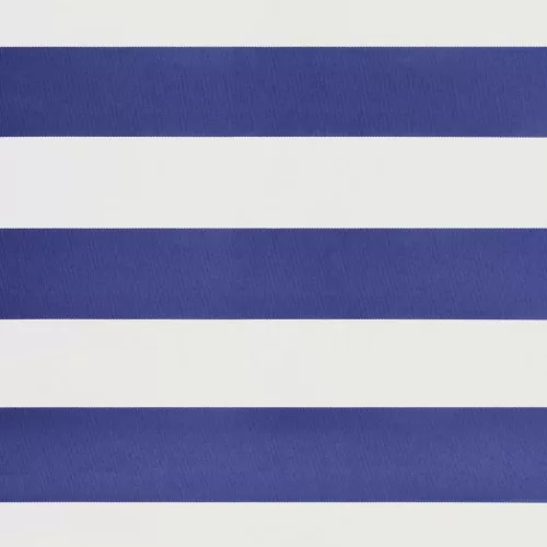  kék és fehér automata behúzható napellenző 4 x 3 m