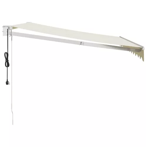  krémszínű automata behúzható napellenző 3 x 2,5 m