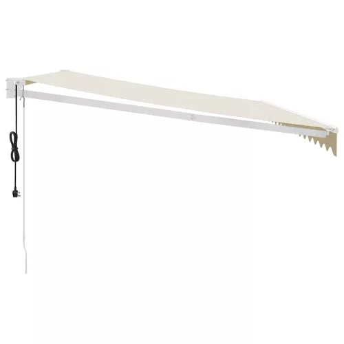  krémszínű automata behúzható napellenző 4 x 3 m