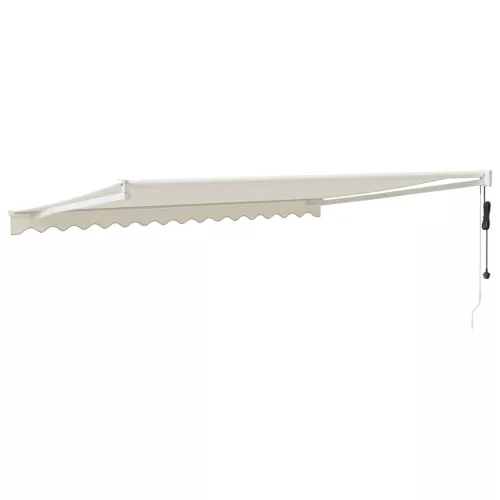  krémszínű automata behúzható napellenző 4,5 x 3 m