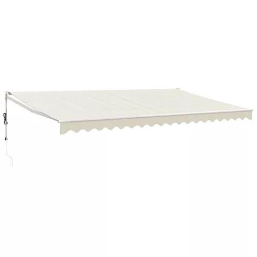  krémszínű automata behúzható napellenző 5 x 3 m
