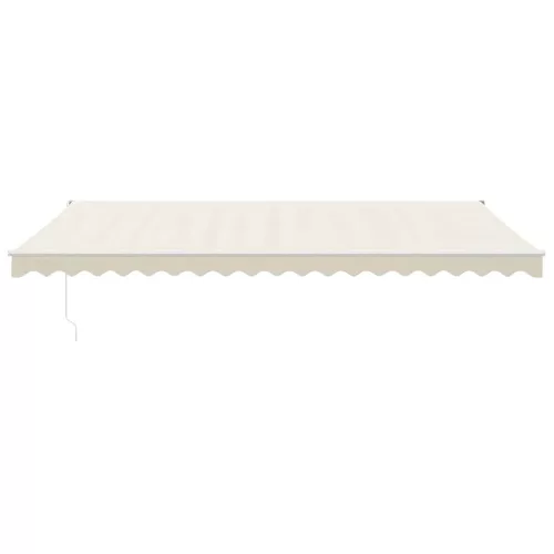  krémszínű automata behúzható napellenző 5 x 3 m