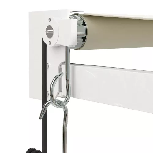  krémszínű automata behúzható napellenző 5 x 3 m